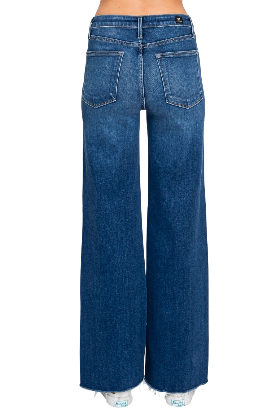 Apparel- Letter To Juliet Paola A-Line Wide Scissor Cut Jeans