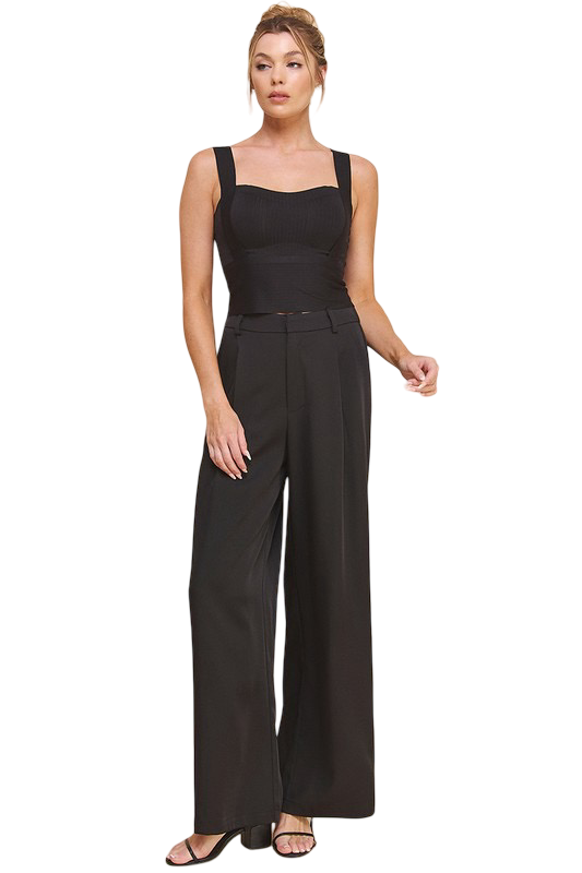 Apparel-Allie Rose Bandage Coverage Bralette Tank