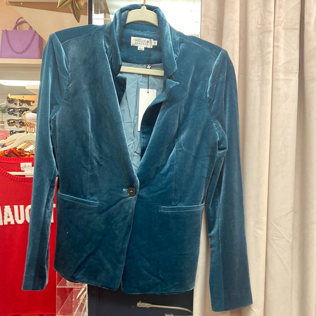 Apparel- Molly Bracken Velvet Blazer