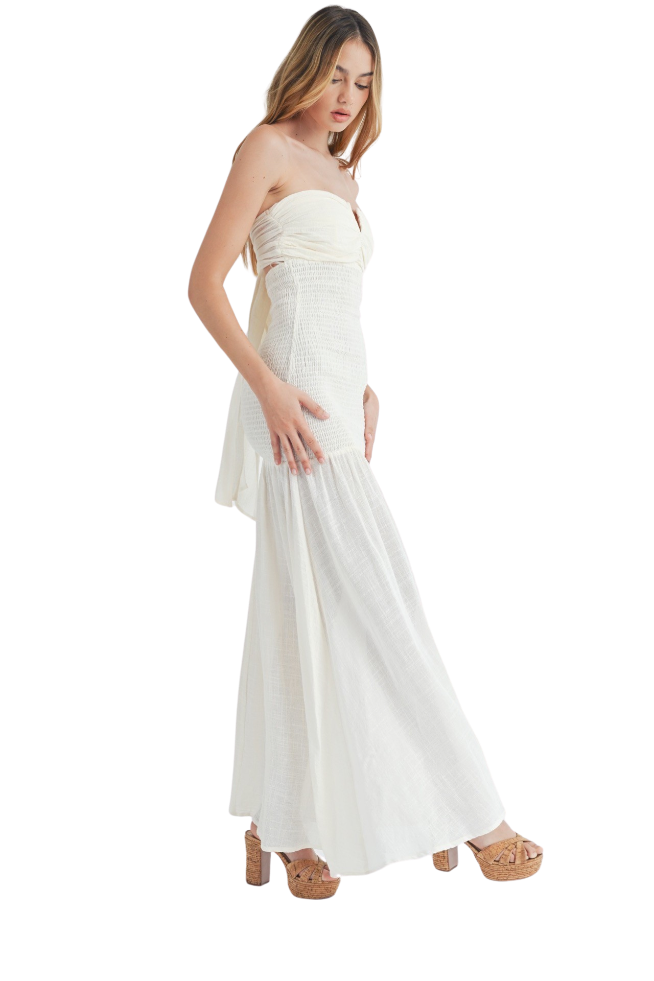 Mable Smocked Bodice Maxi Dress