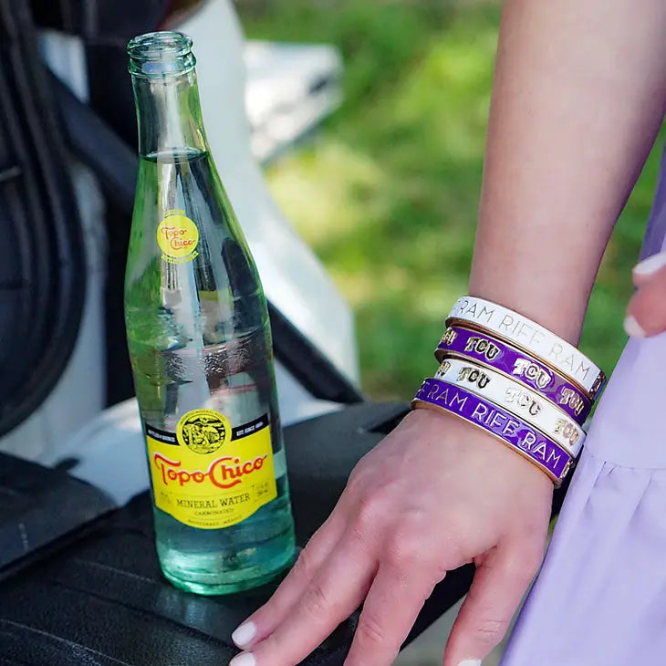 Bracelets- Canvas Game Day TCU Resign Bangle