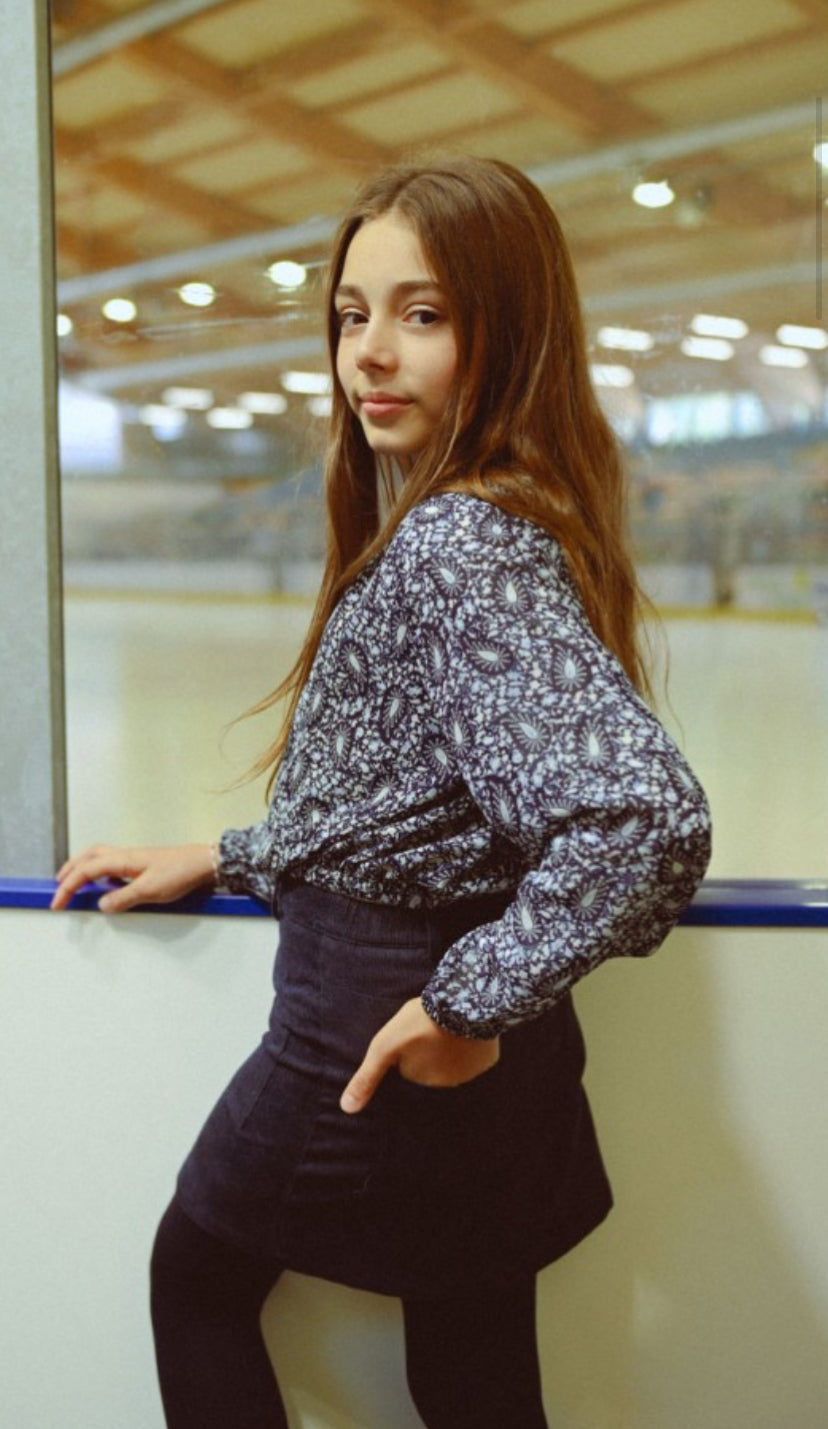 Girls-Mini Molly Bracken Pattern Woven Blouse