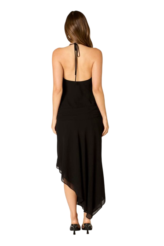 Apparel- CCLA Satin Halter Midi Dress