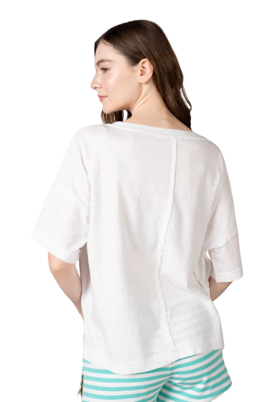 Apparel- La Biz Nap Jersey V Neck S/S Tee