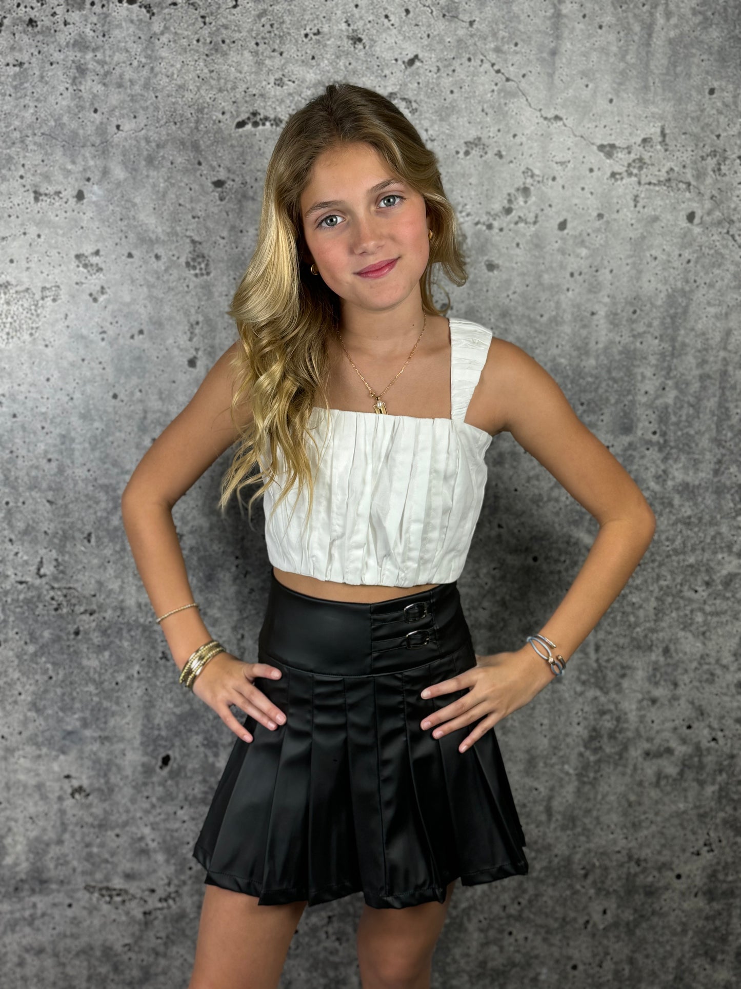 Girls- If So Gathered Crop Top