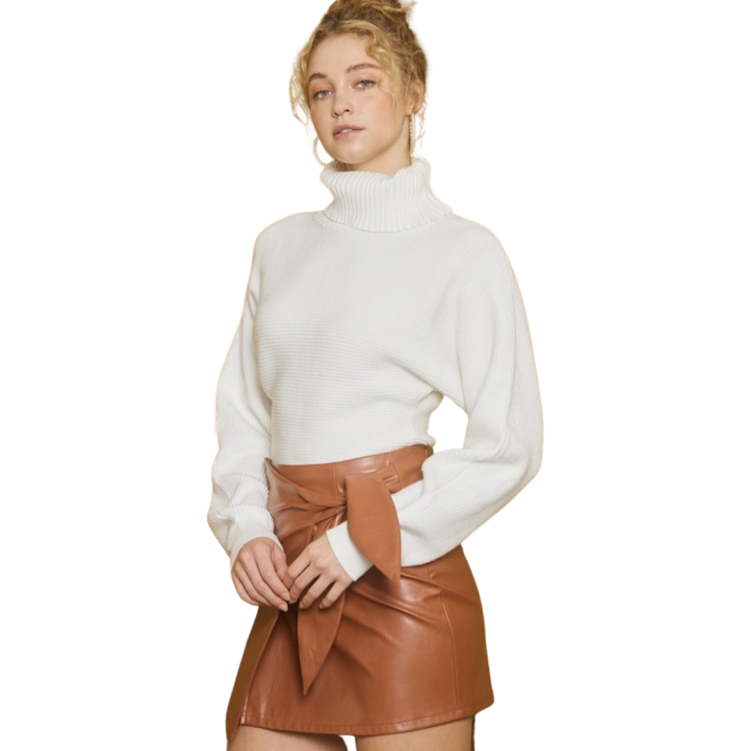 Apparel- Idem Ditto Crossover Tie Front Mini Skirt Skort
