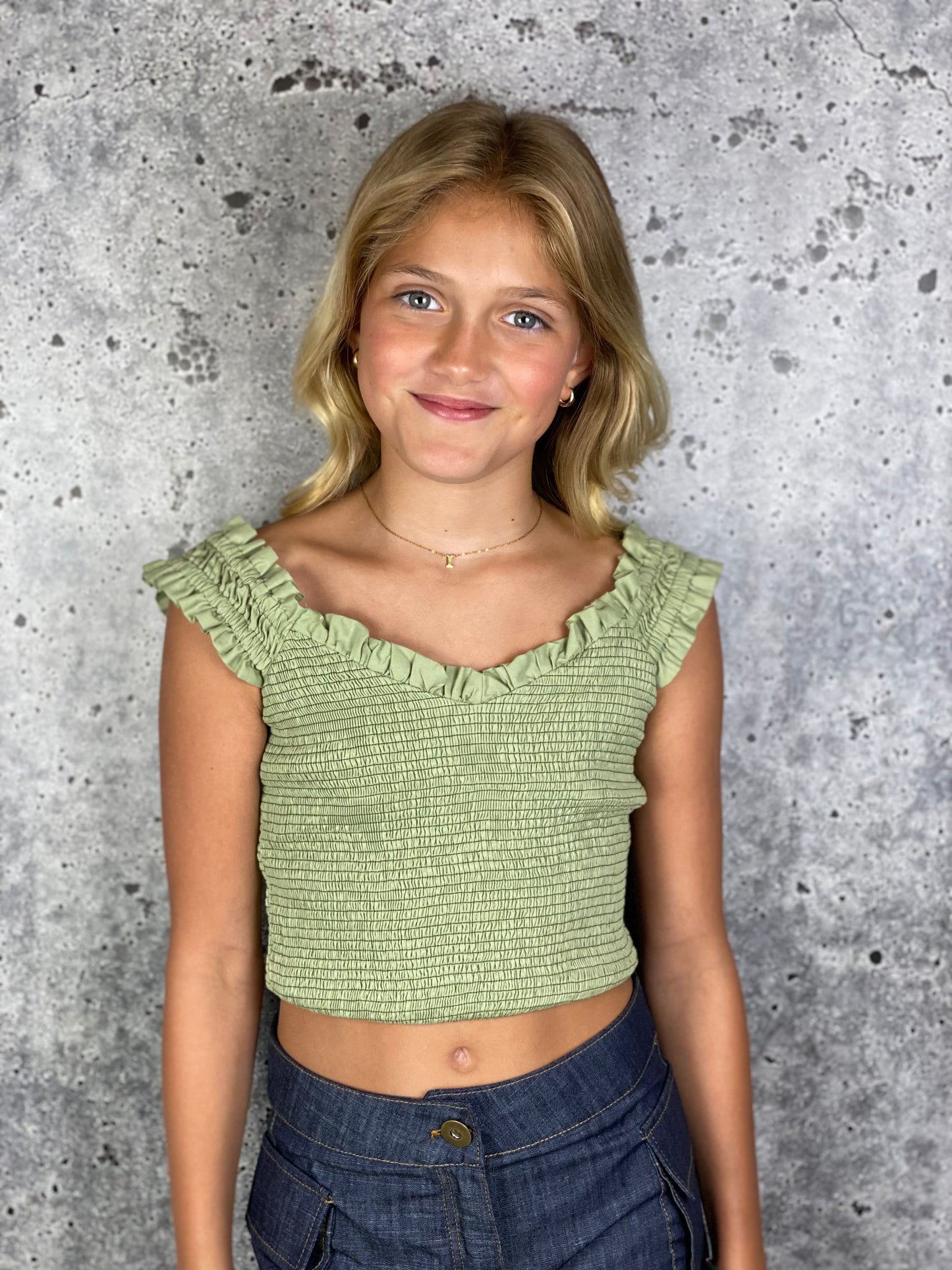 Girls- If So Ruffle Sleeve Tank