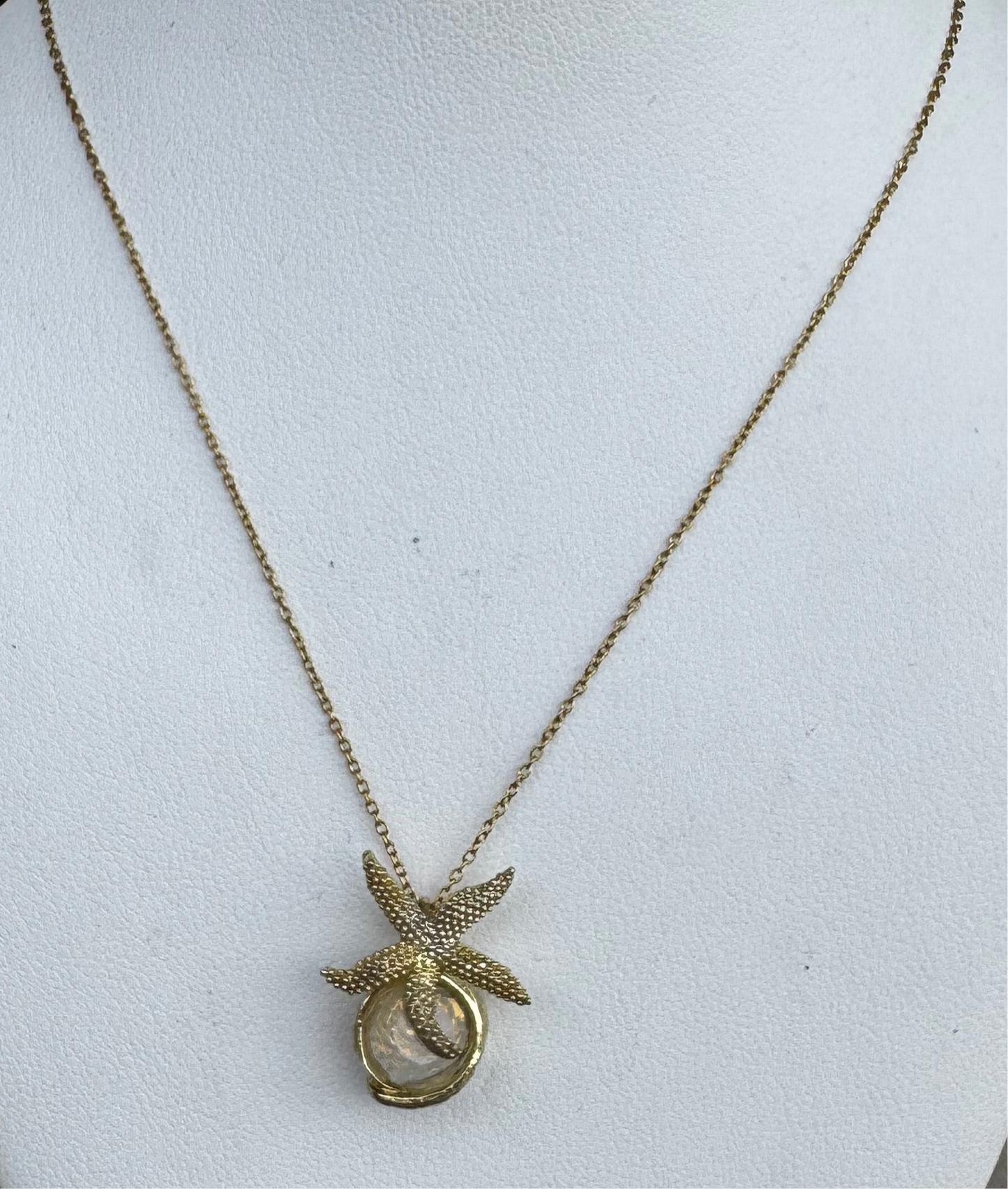 Necklaces- Kalliope Starfish and Crystal Necklace