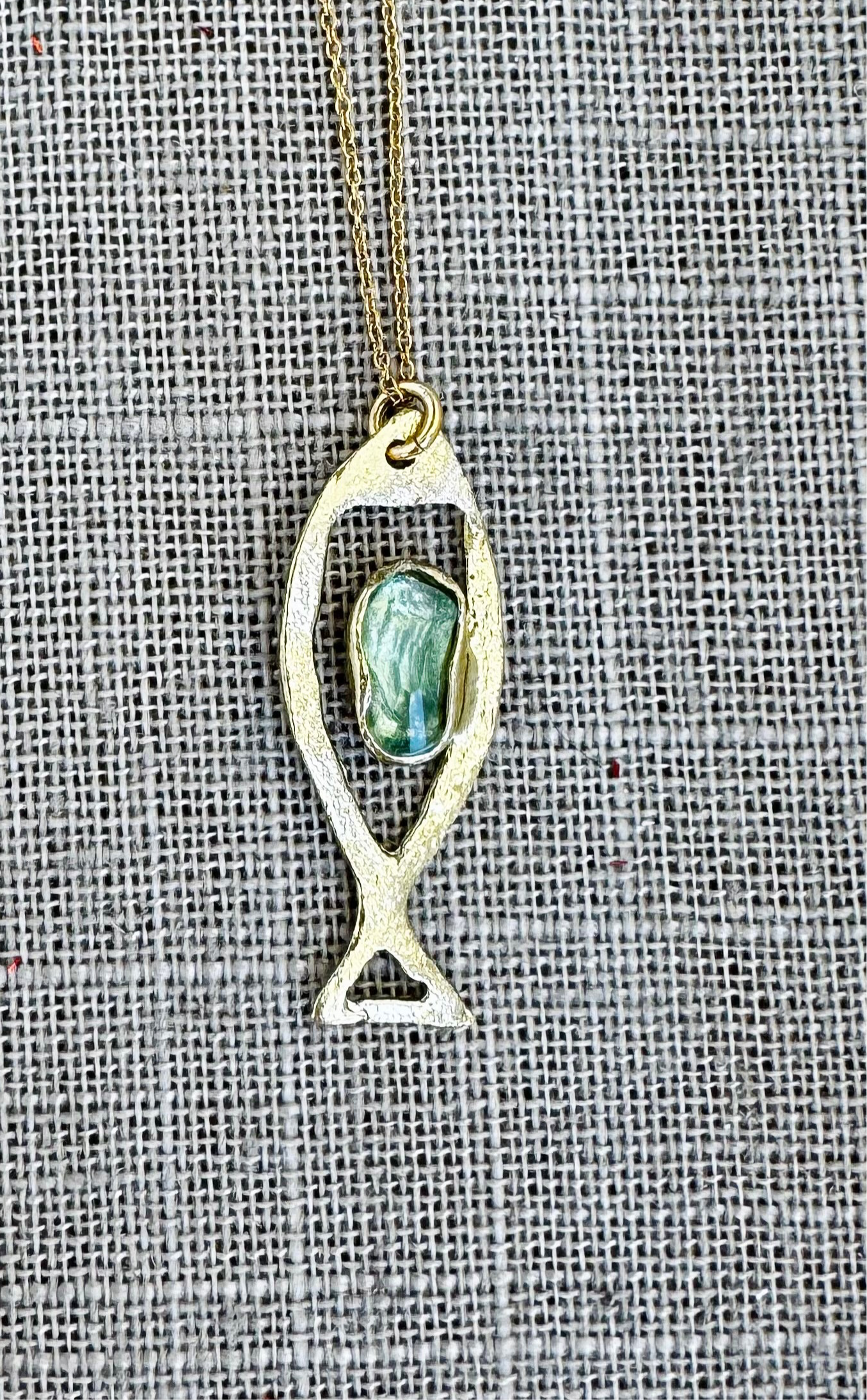 Necklaces- Kalliope Fish and Crystal Necklace