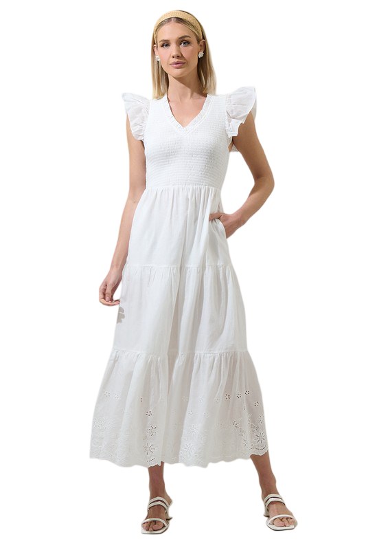Apparel- Sugarlips Aleah Sunfire Tiered Midi Dress