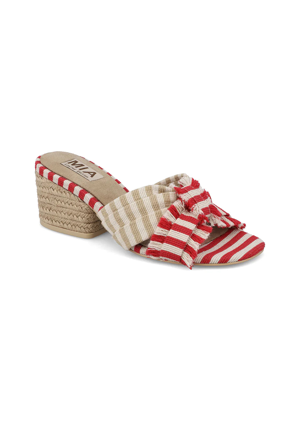 Shoes- MIA Isandra Raffia Bow Heel