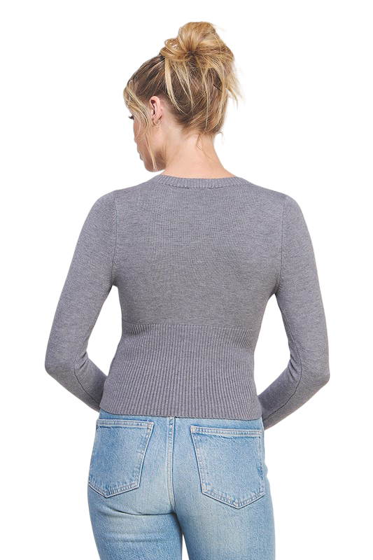 Apparel-Allie Rose Button Up Fitted Cardigan Top