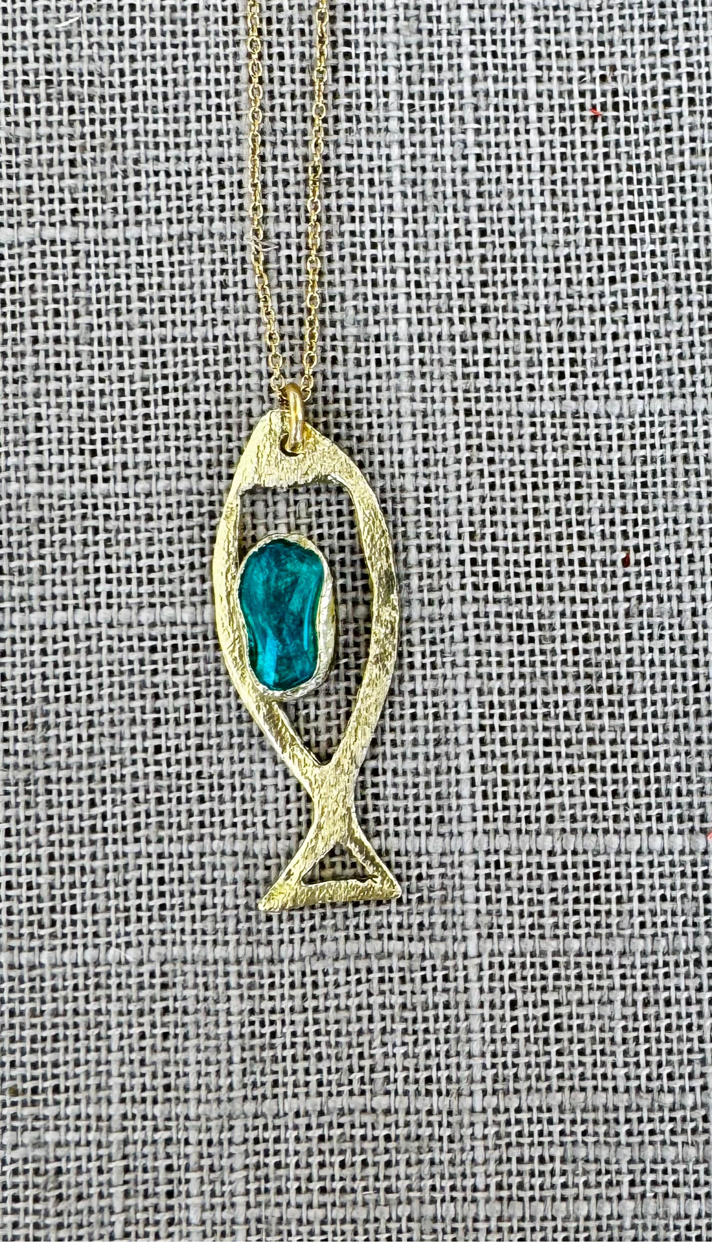 Necklaces- Kalliope Fish and Crystal Necklace
