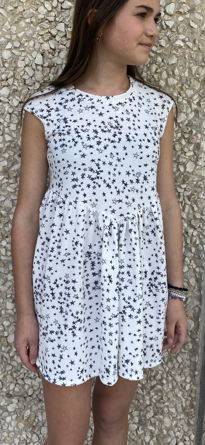 Girls- Erge Abstract Star Dress