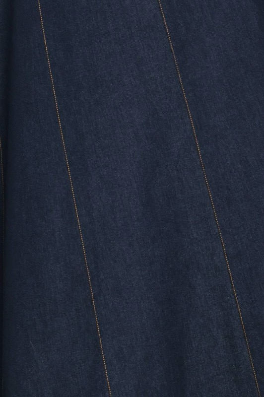 Flying Tomato Denim Angled Stitch Maxi Skirt