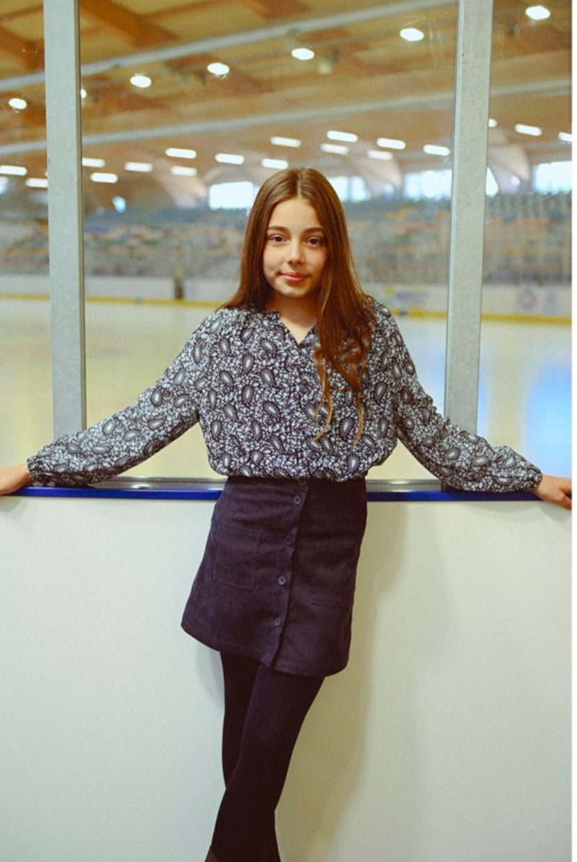 Girls-Mini Molly Bracken Pattern Woven Blouse