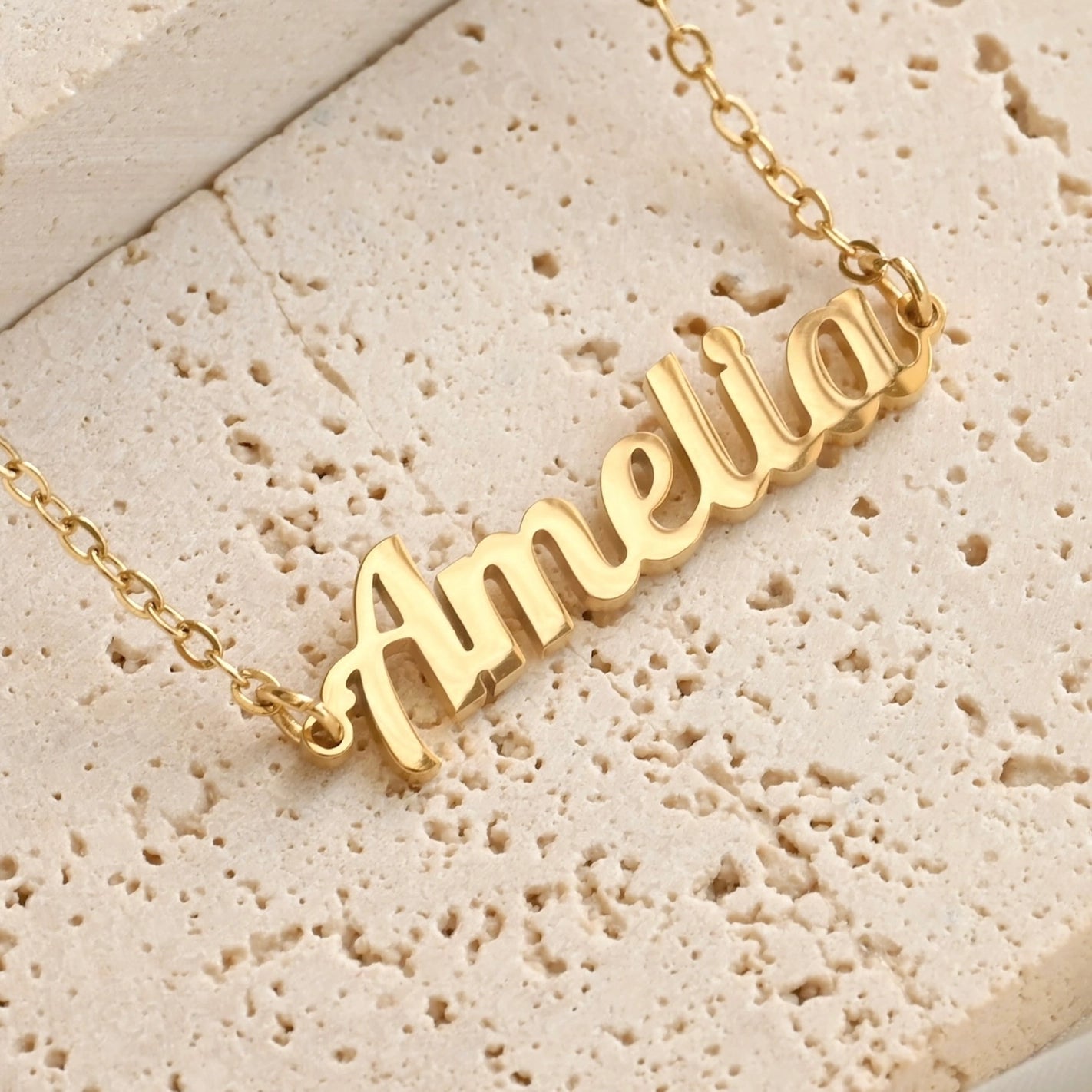 Necklaces- 18k Personalized Name Necklace