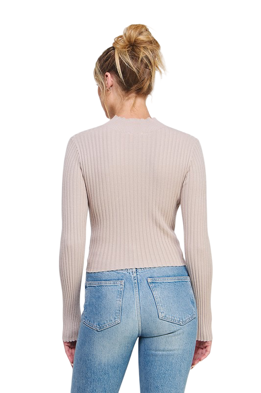 Apparel-Allie Rose Fine Gauge Asymmetrical Top