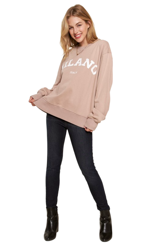 Apparel- And The Why Washed Milano Pullover Sweatshirt