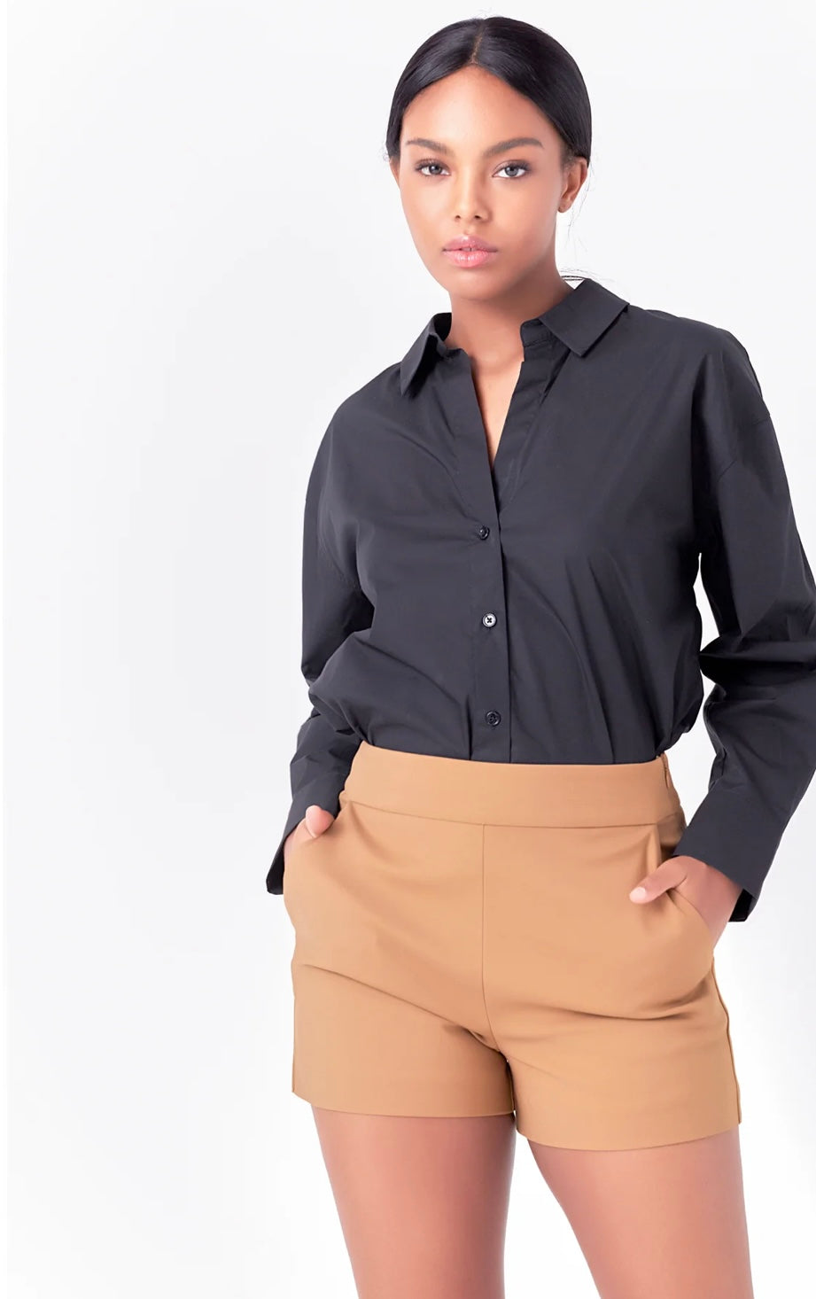 Apparel- English Factory High Waisted Mini Shorts