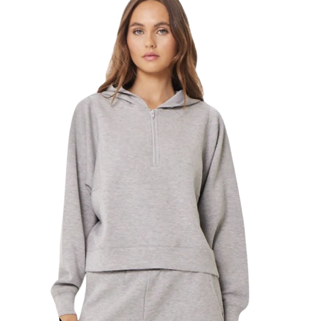 Apparel- Vintage Havana Cloud Fleece 1/2 Zip Pullover Hoodie