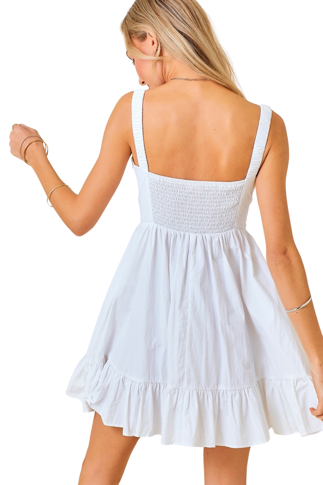 Apparel- Baby Pink Tiered Mini Dress