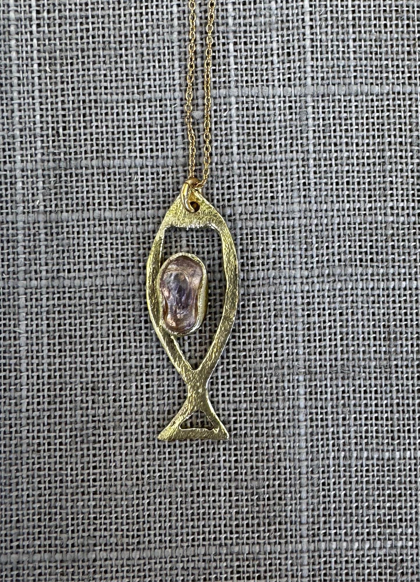 Necklaces- Kalliope Fish and Crystal Necklace