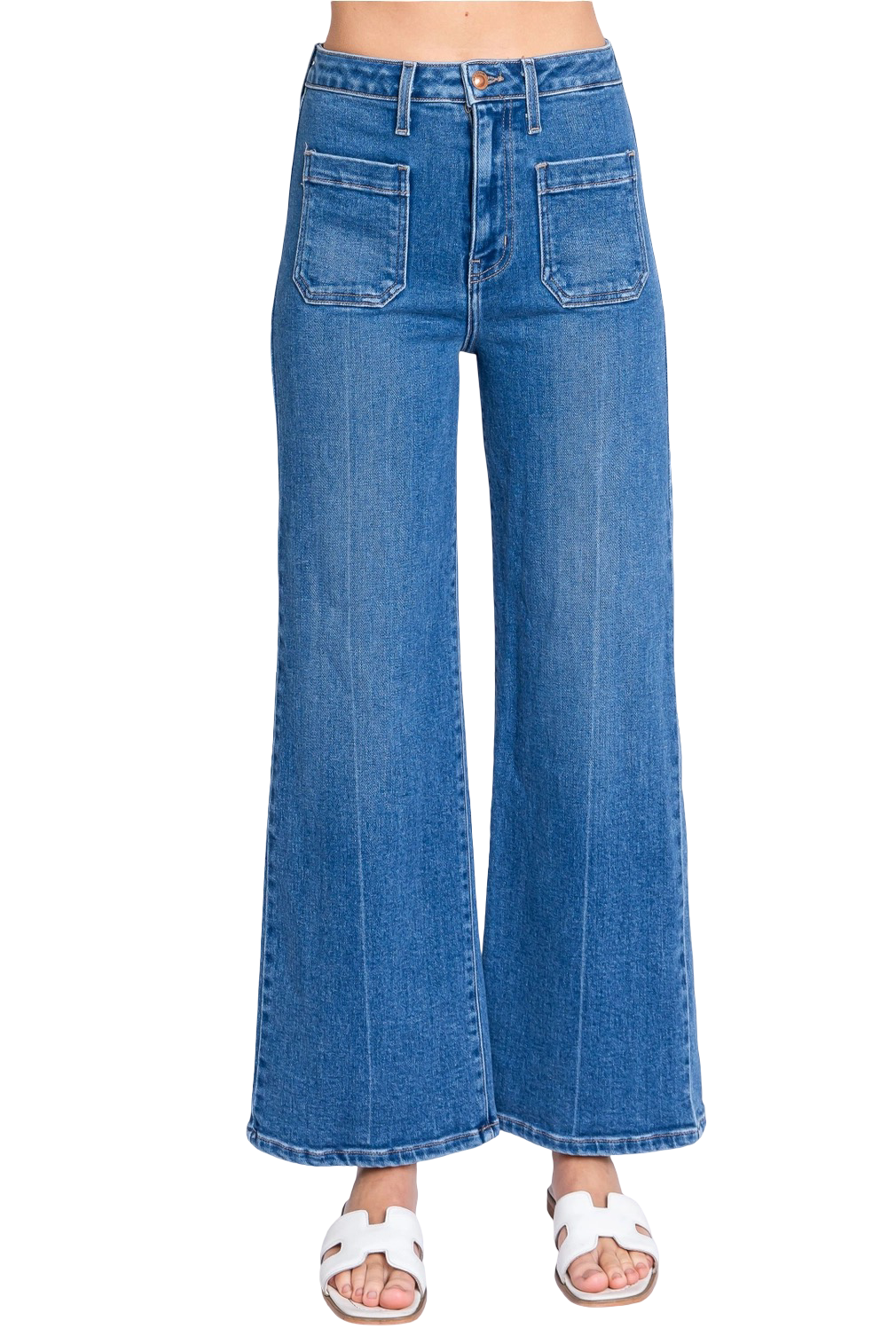 Apparel- Letter To Juliet Sailor Front Pocket Patch Jeans
