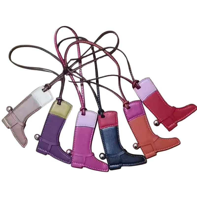 Handbags- M&E Bling Two Tone Riding Boot Purse Charm
