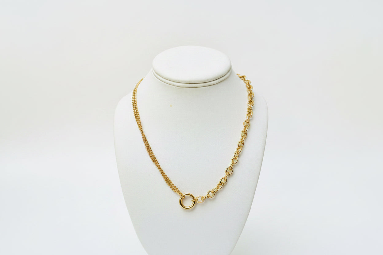 Necklaces- Dual Chain Toggle Necklace