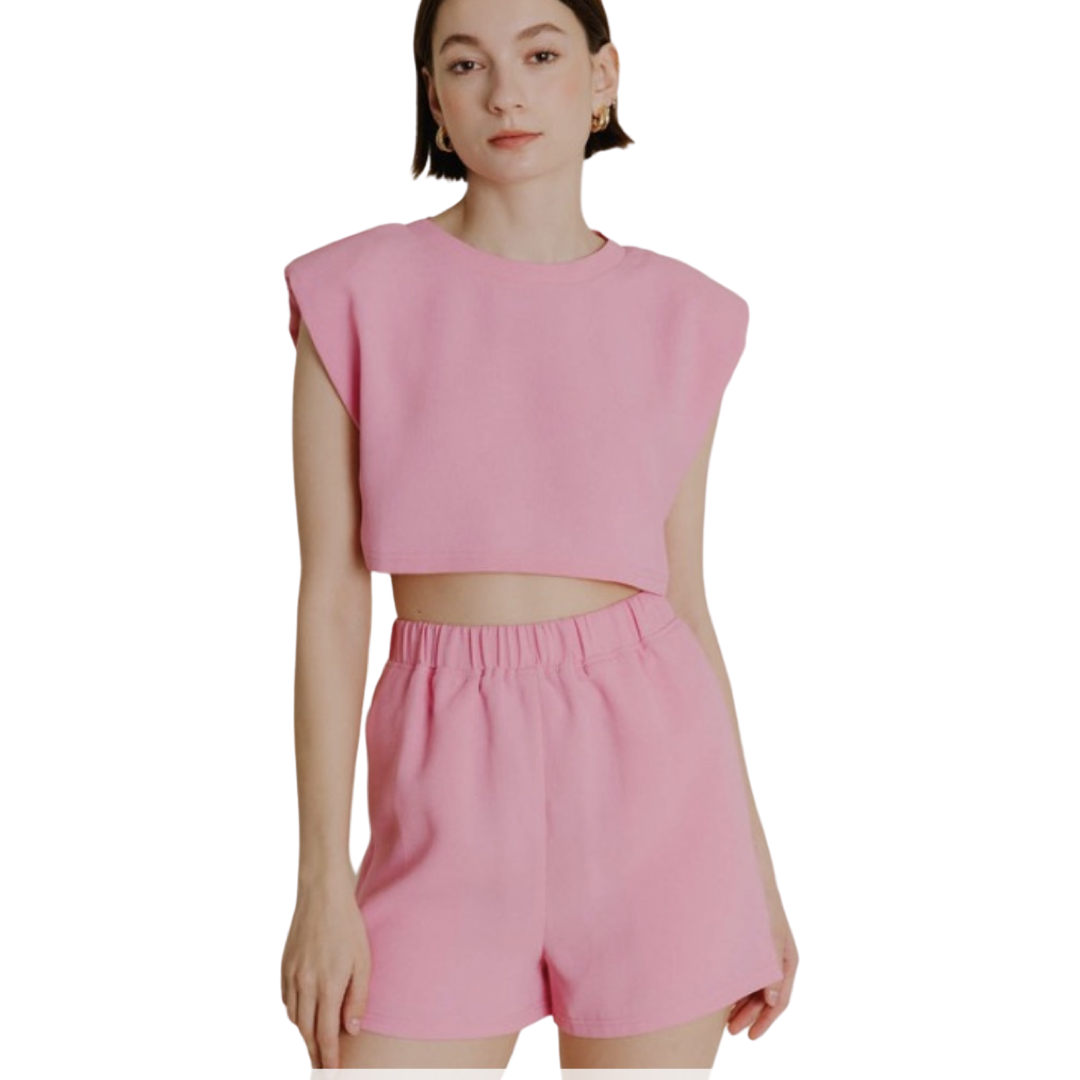 Apparel- Aureum Waffle Knit Crop Top