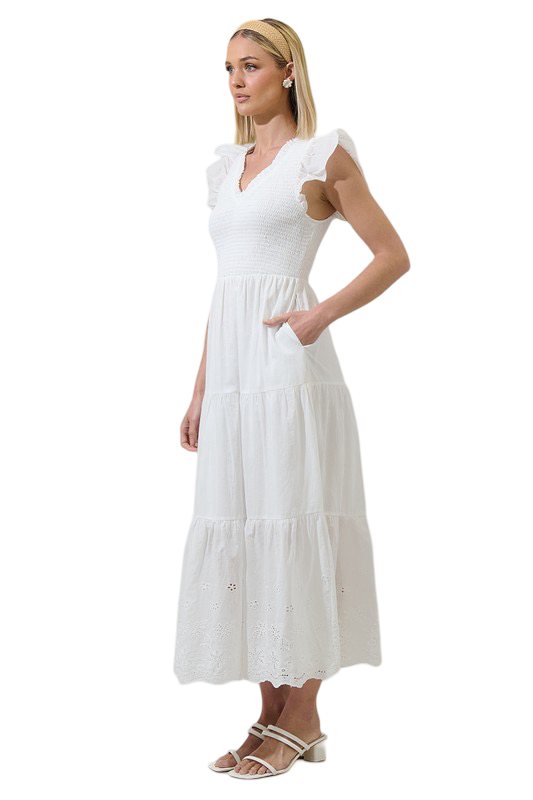 Apparel- Sugarlips Aleah Sunfire Tiered Midi Dress
