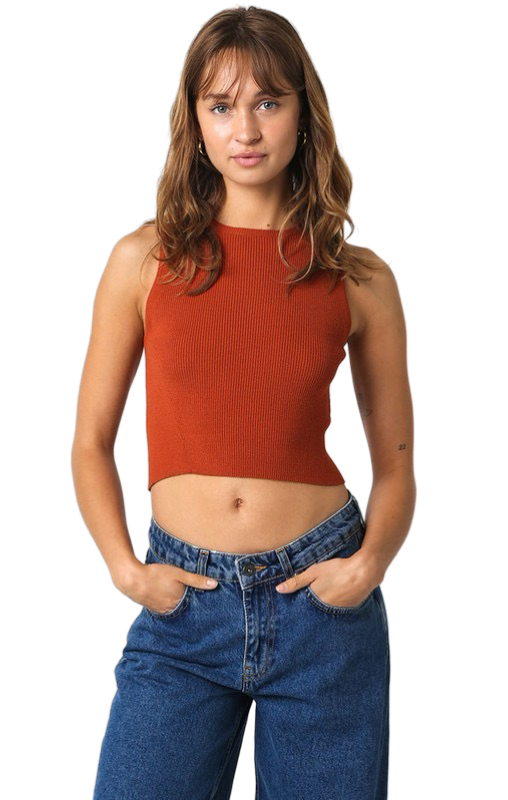 Apparel-Olivaceous Leslie Ribbed Top
