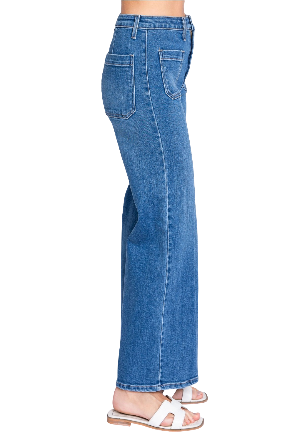 Apparel- Letter To Juliet Sailor Front Pocket Patch Jeans