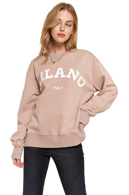 Apparel- And The Why Washed Milano Pullover Sweatshirt