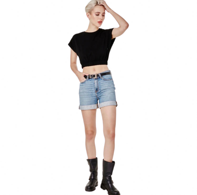 Apparel- Lola Jeans Liana High Rise Denim Shorts