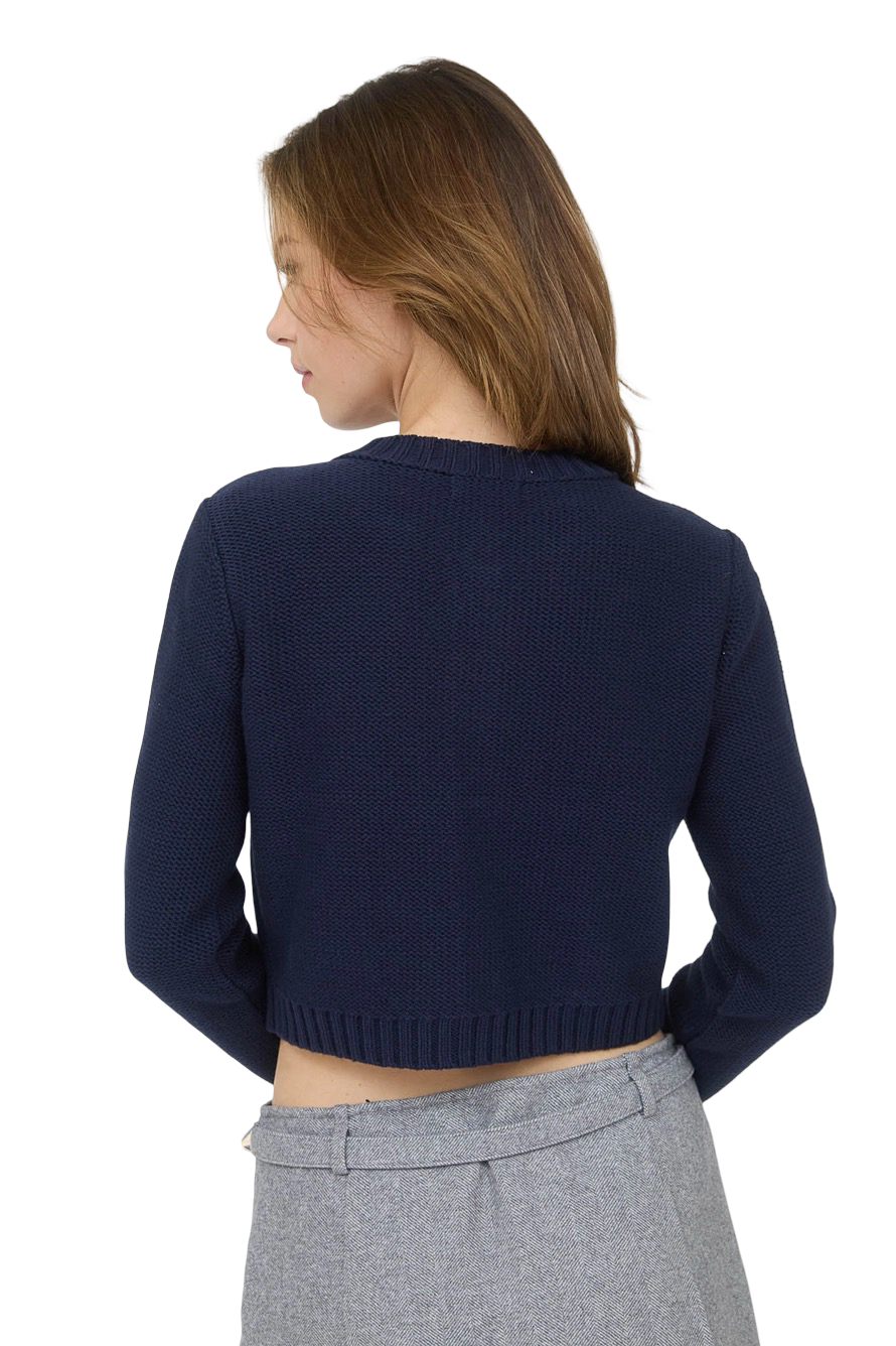 Apparel- The Workshop Gold Button Knit Cardigan Top