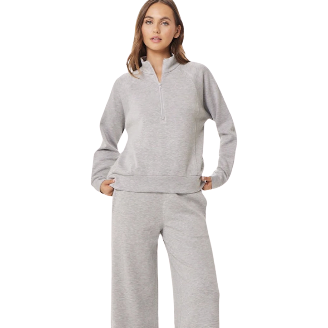 Apparel- Vintage Havana Cloud Fleece Half Zip Sweater