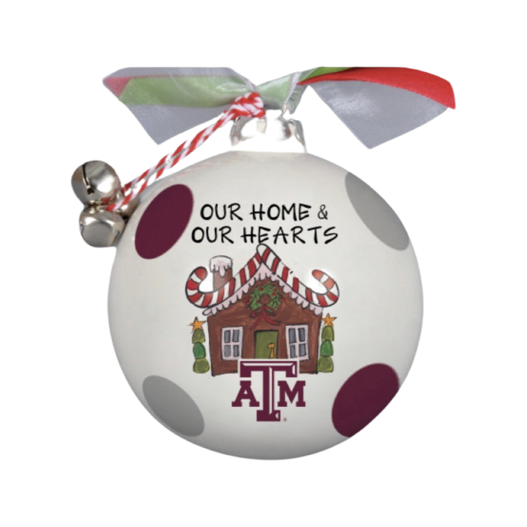 Ornaments- Magnolia Lane TX AM GB House Ornament