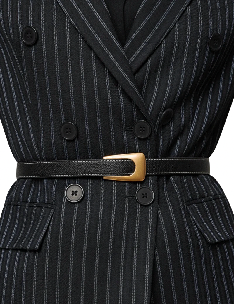 Belts- MW Reversible Belt with Angular Asymmetrical Buckle