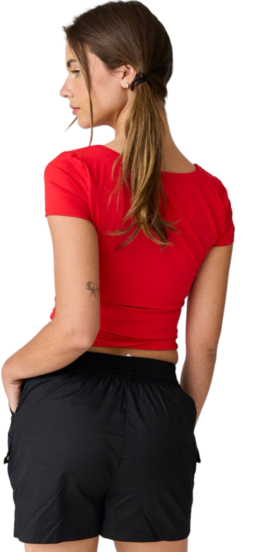Apparel- Papermoon Nova Slim Fit Square Neck Top