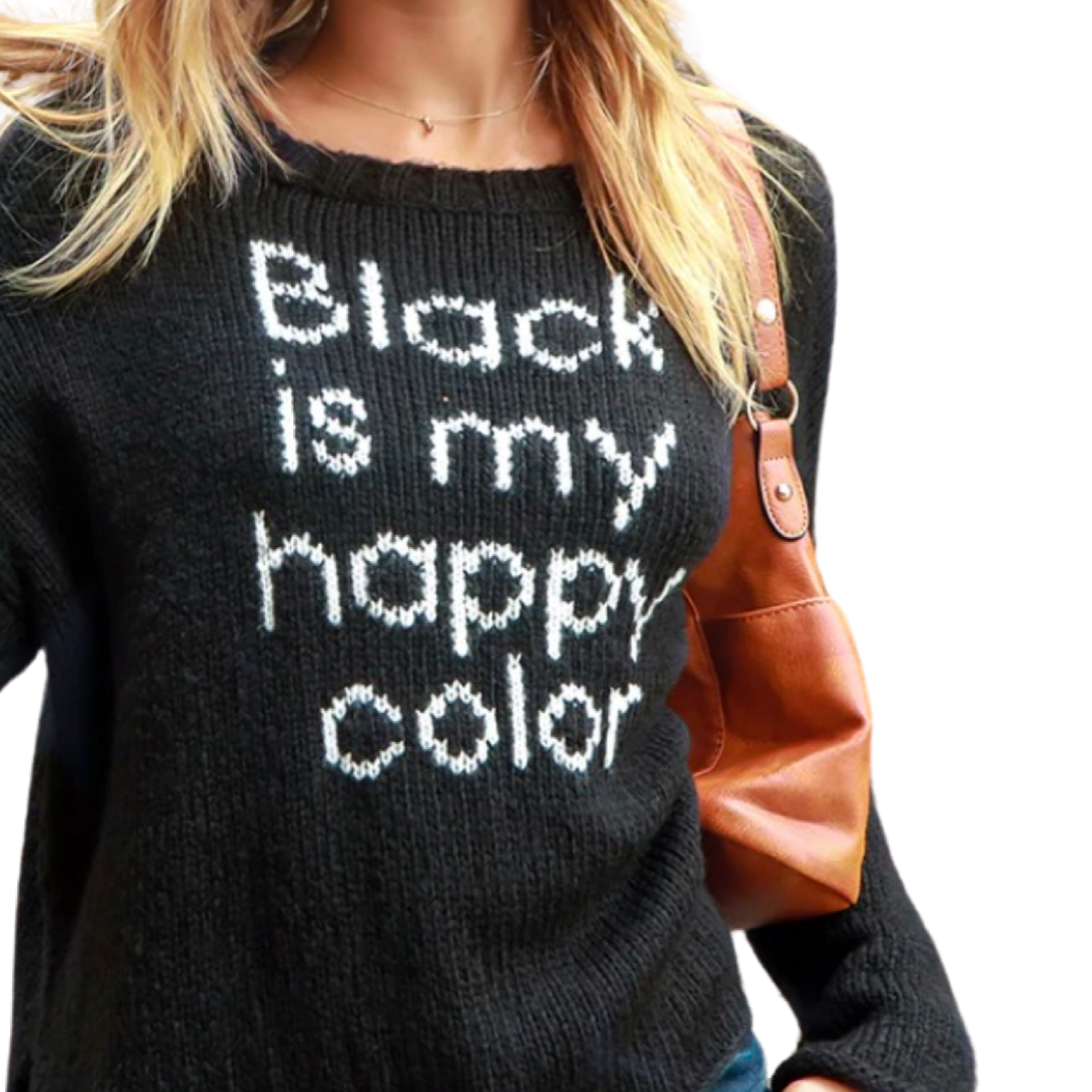 Apparel- Wooden Ships Happy Is My Happy Color Sweater