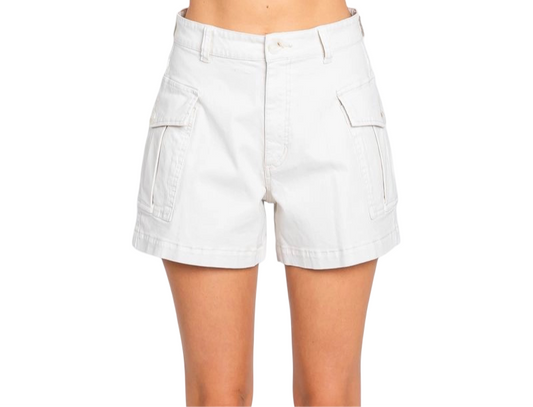 Apparel- Letter To Juliet Square Pocket Twill Denim Shorts