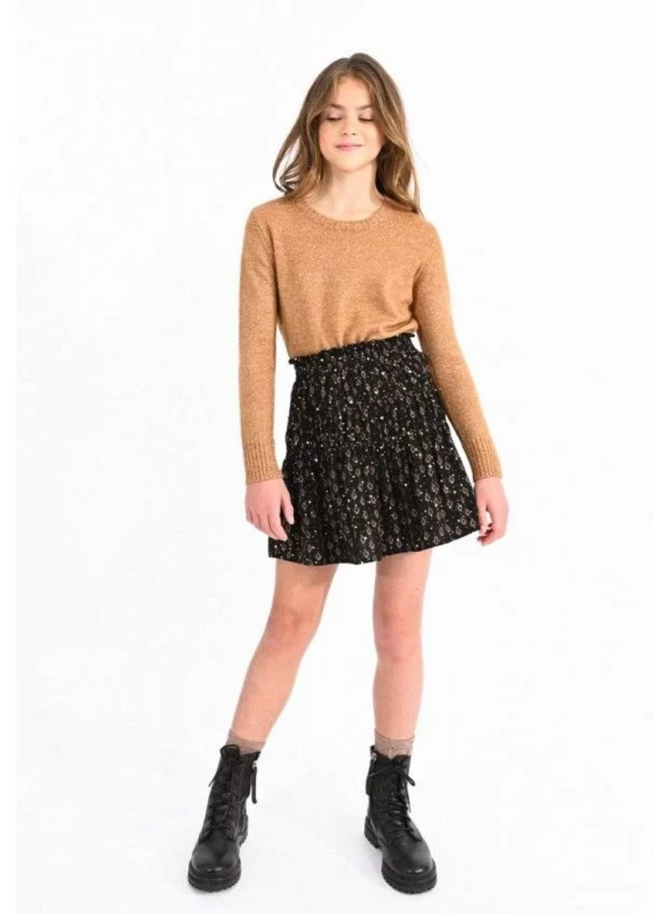 Girls-Mini Molly Bracken Patterned Woven Skirt