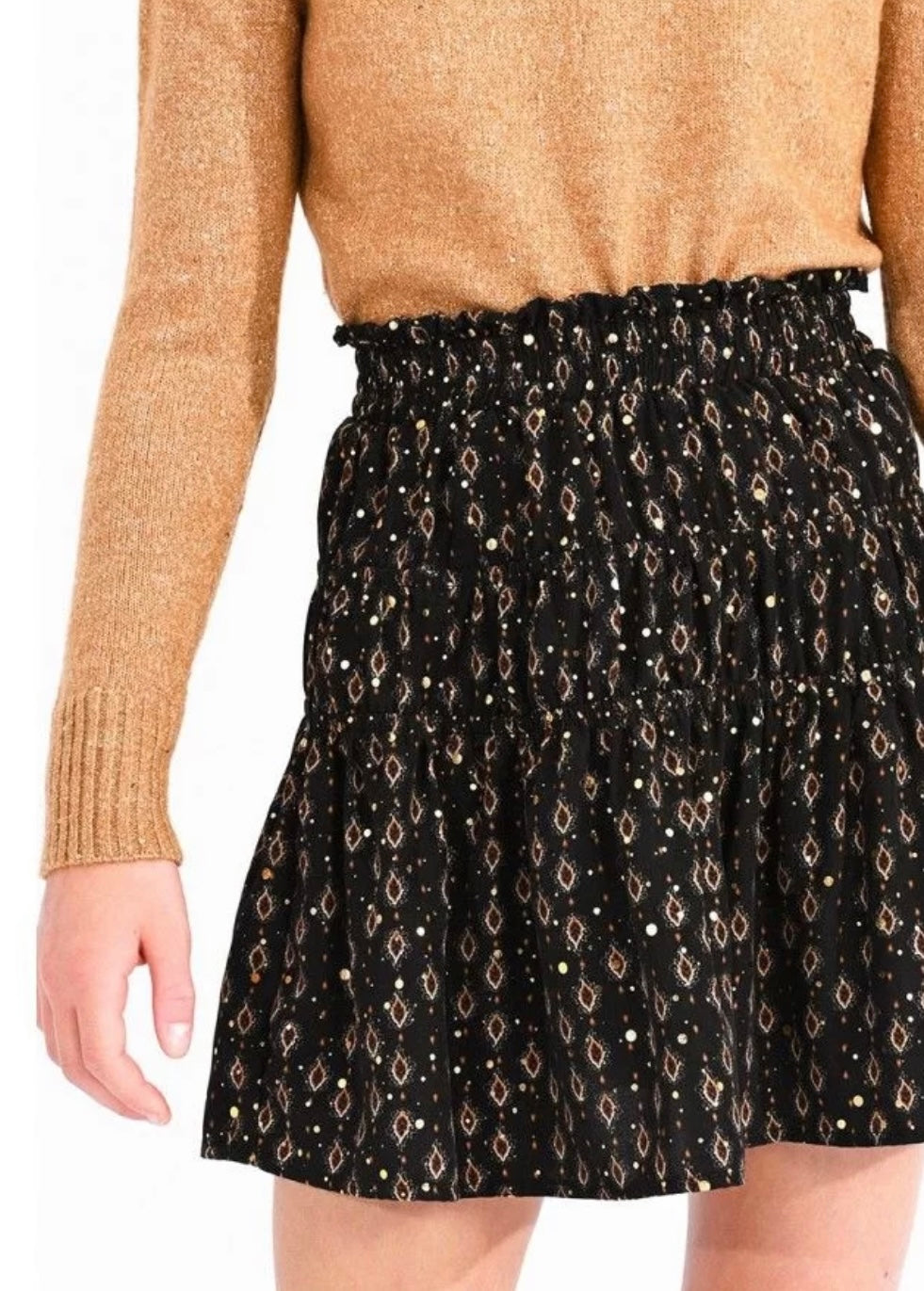 Girls-Mini Molly Bracken Patterned Woven Skirt