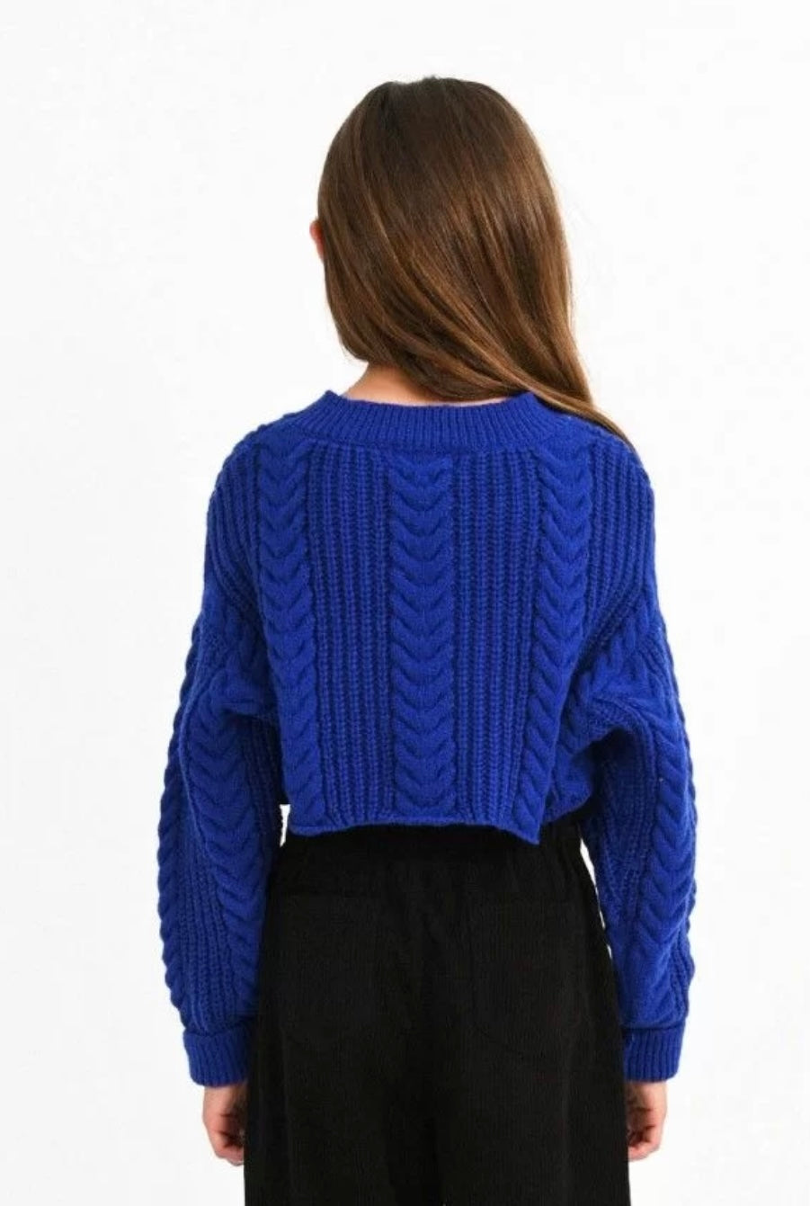 Girls-Mini Molly Bracken Knitted Cropped Sweater