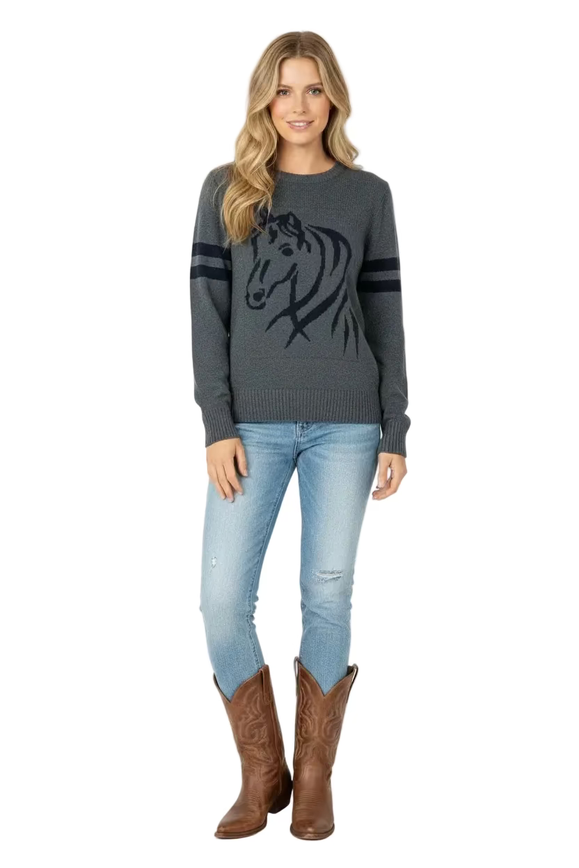 Road Trips Novelty Custom Horse Sweater