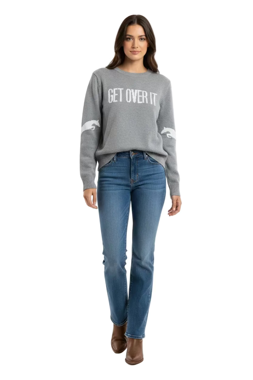 Road Trips Novelry Custom Get Over It Sweater