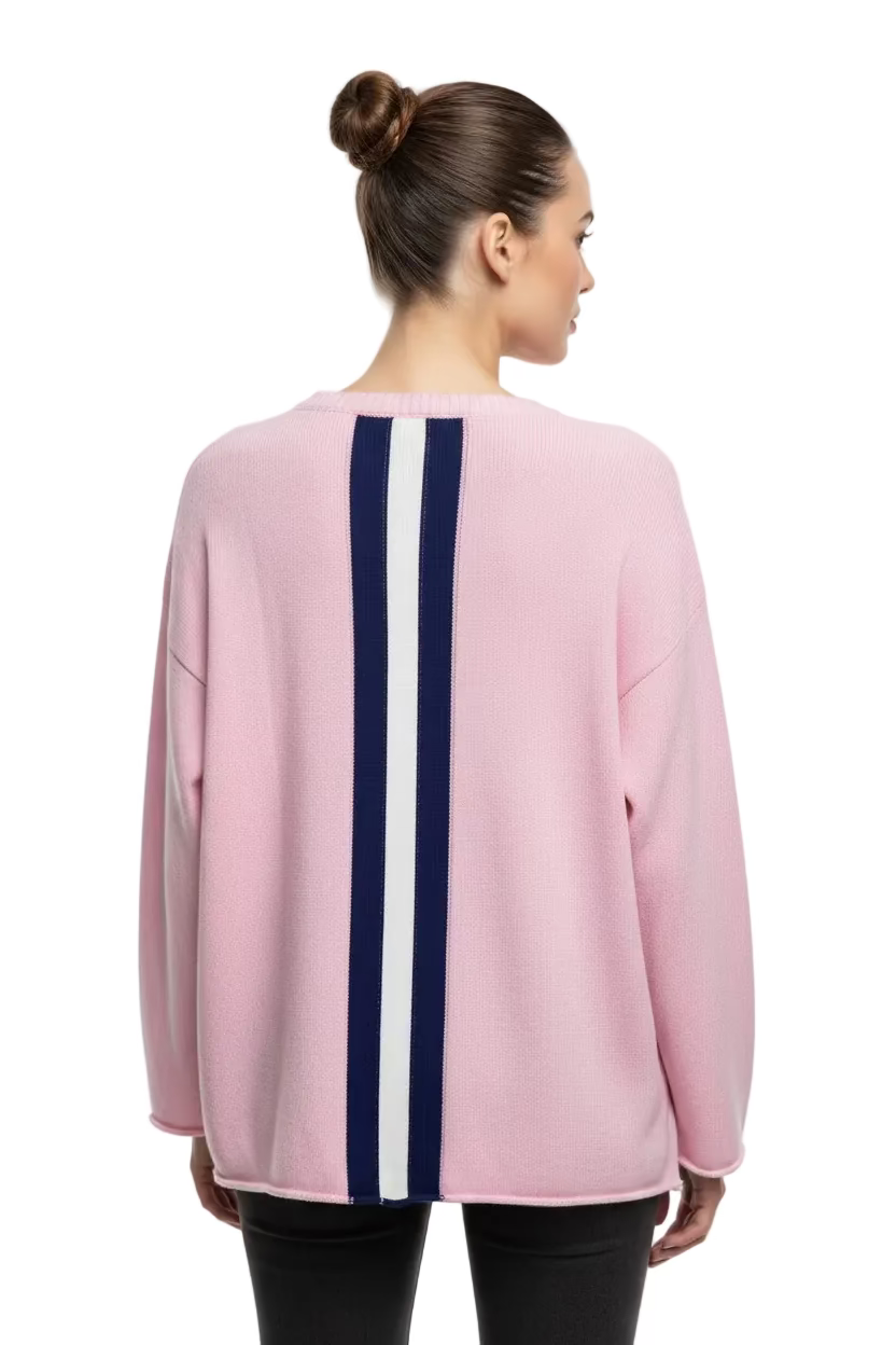 Pink Pineapple Novelty Custom Tennis Pink Sweater
