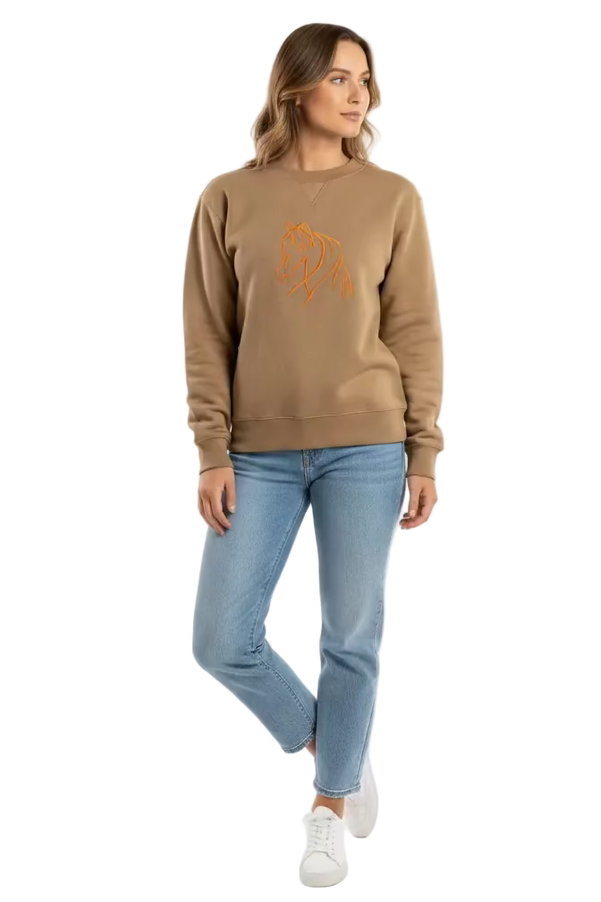 Road Trips Custom Neon Horse Sweatshirt